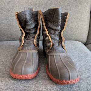 Black and Brown Duck Boots